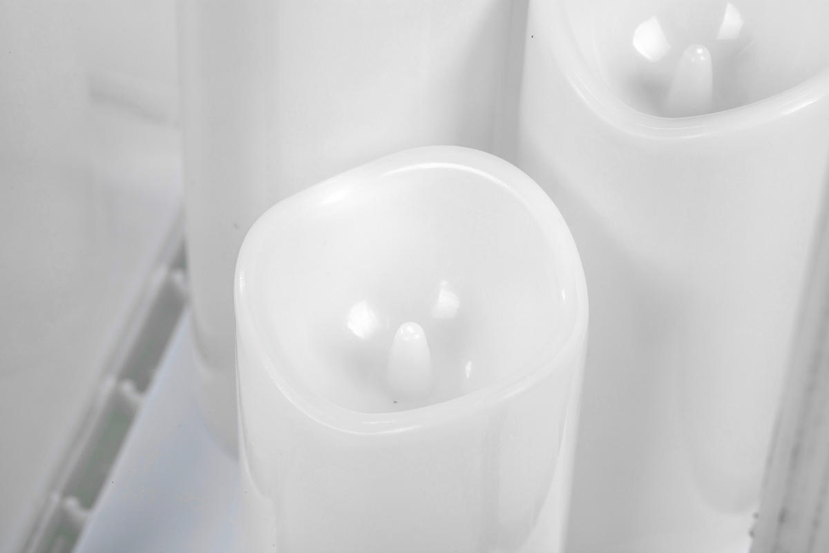 POCOline LED-Laterne weiß B/H/L: ca. 19,5x60x19,5 cm Laterne_weiß - weiß (19,50/19,50/60,00cm) - POCOline