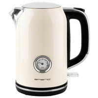 Emerio Wasserkocher WK-133282.4 creme Edelstahl B/H/L: ca. 15,6x26x23,5 cm ca. 1,7 l Wasserkocher_Retro WK-133282.4 - creme (23,50/15,60/26,00cm) - Emerio
