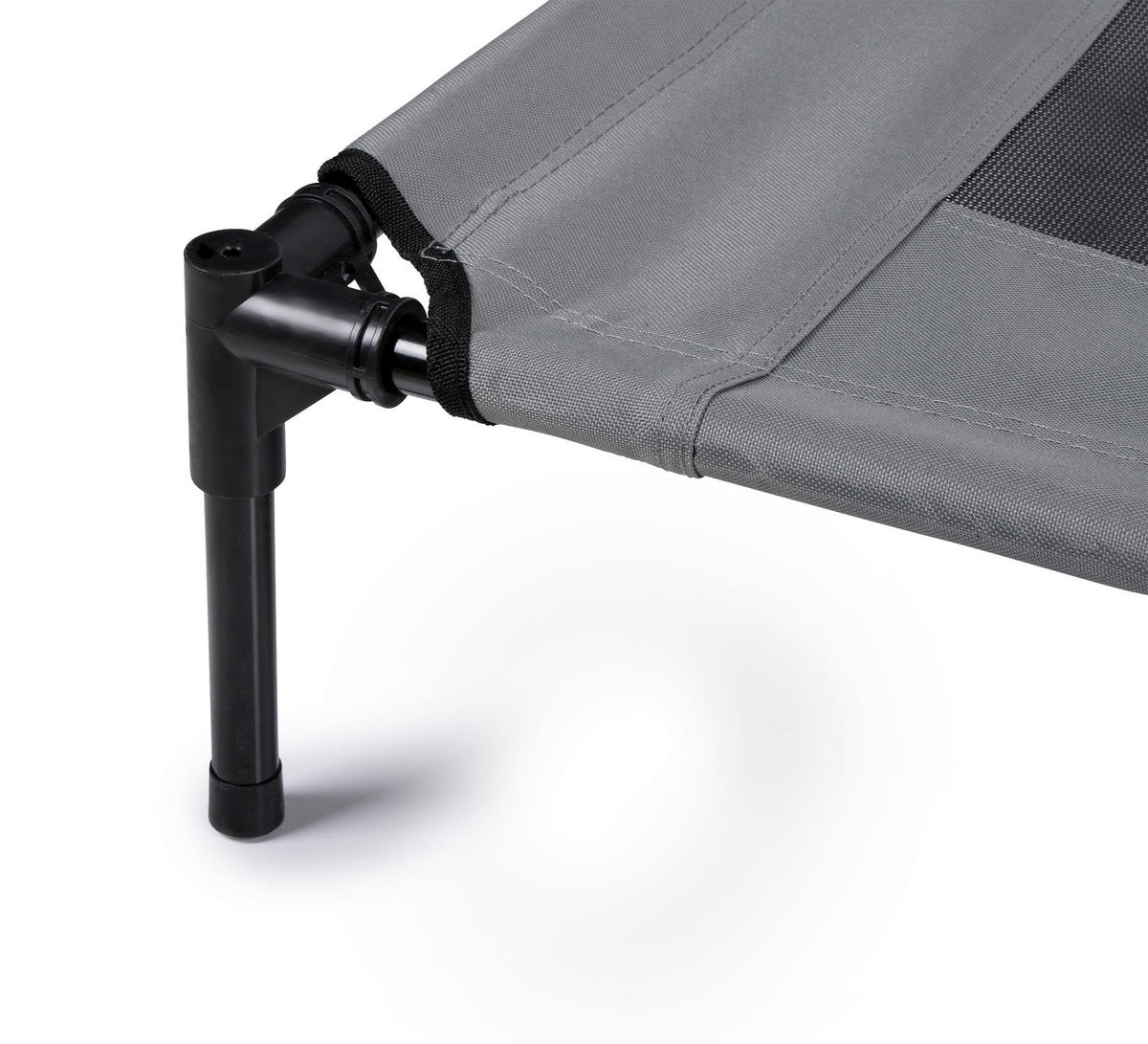 Pet Comfort Haustierbett grau Polyester B/H/L: ca. 106x17x76 cm Erhöhtes_Haustierbett_L - grau (76,00/106,00/17,00cm) - Pet Comfort