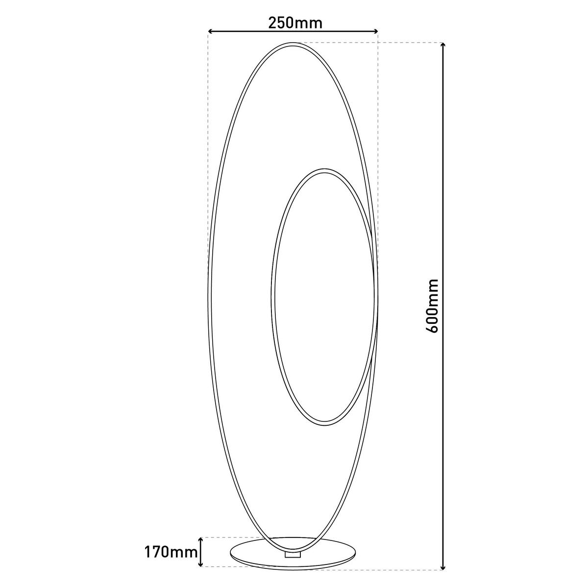 Näve Leuchten LED-Tischleuchte weiß Metall Kunststoff B/H/T: ca. 25x60x17 cm ODRIVE - weiß (25,00/60,00/17,00cm) - Näve Leuchten