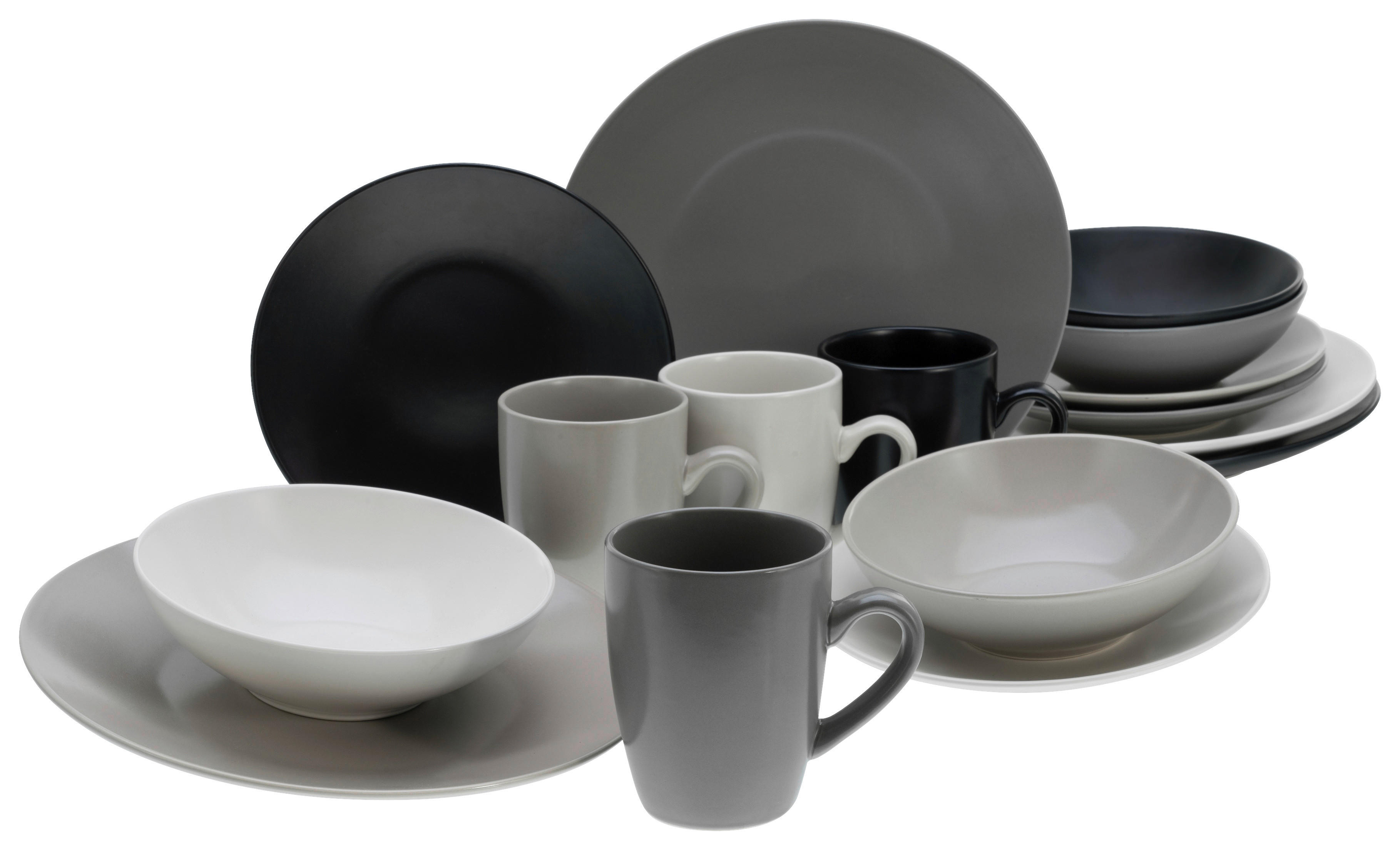 CreaTable Kombiservice »Geschirr-Set Manhattan«, (Set, 16 tlg., Kaffeeservi günstig online kaufen