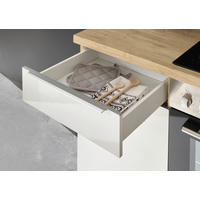 Respekta Küchenblock Marleen weiß Hochglanz B/H/T: ca. 280x211x60 cm Marleen - Eiche/weiß (280,00/211,00/60,00cm) - Respekta