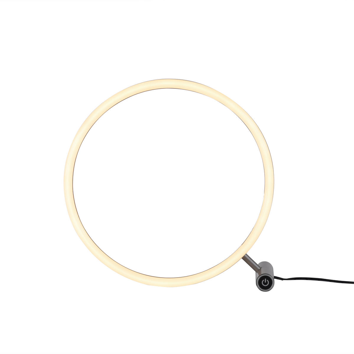 Just Light LED-Touch-Tischleuchte RITUS 15390-95 Alu weiß Metall B/H/T: ca. 30x30x10 cm 1 Brennstellen RITUS - weiß/Alu (30,00/30,00/10,00cm) - Just Light