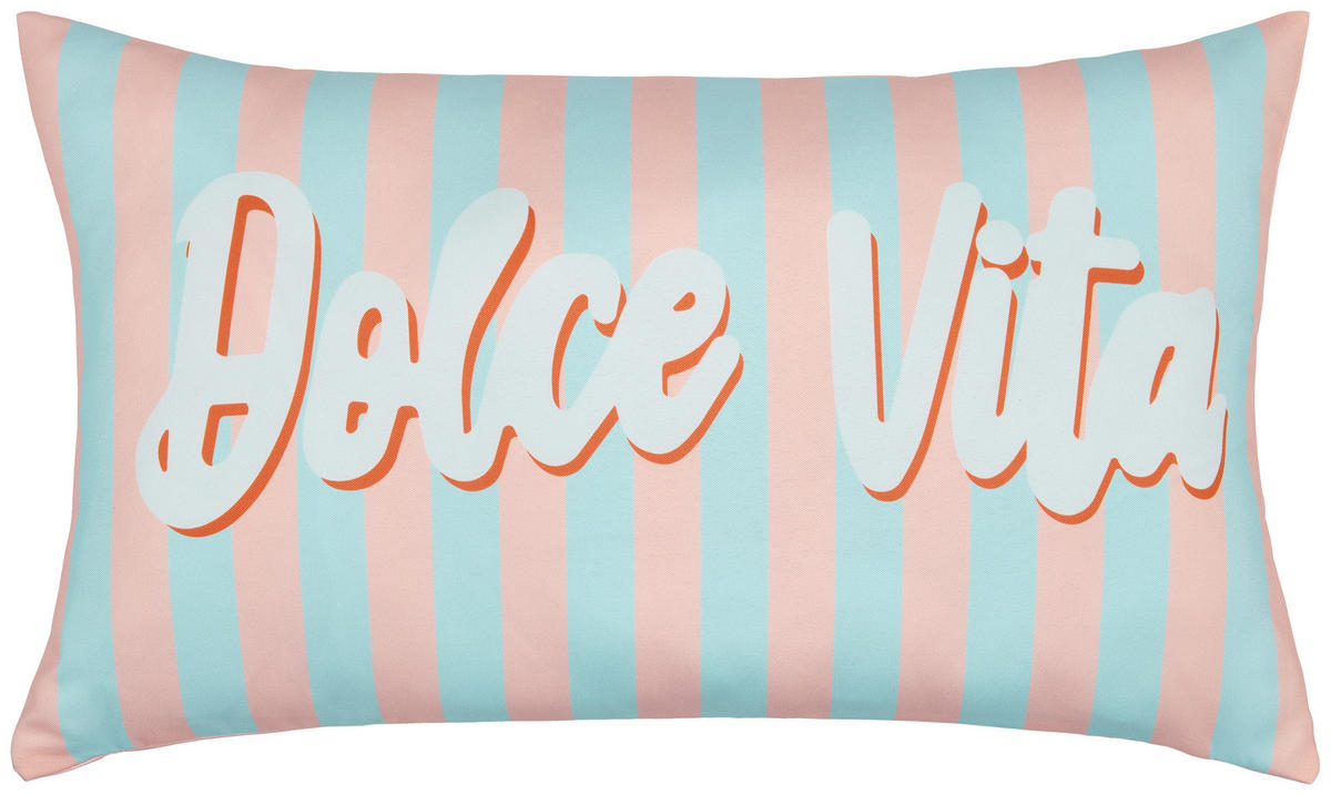 Dekokissen Dekokissen_Outdoor Dolce Vita - hellblau/hellrosa (50,00/30,00cm) - POCOline