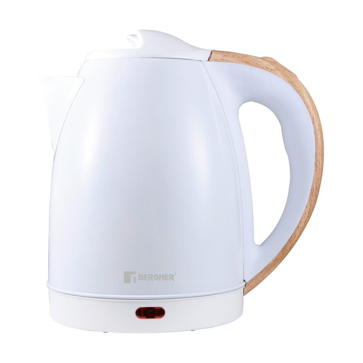 BERGNER Wasserkocher BG-50032-WH weiß Kunststoff B/H/L: ca. 21x16x20 cm ca. 1,8 l NATURALLY - weiß (20,00/21,00/16,00cm) - BERGNER