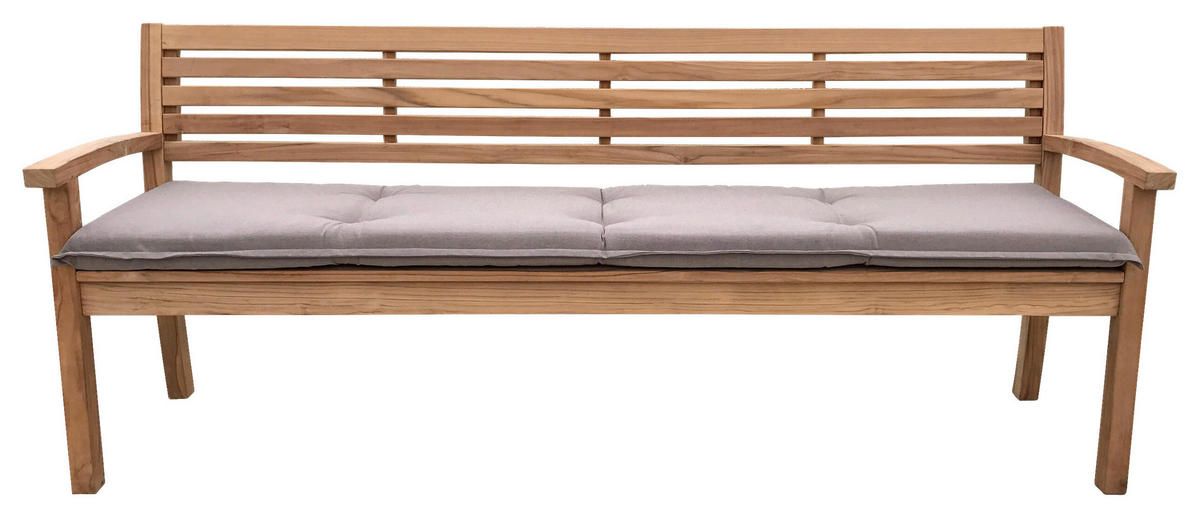 Grasekamp Auflage für Gartenbank sand Polyester-Mischgewebe B/H/L: ca. 47x7x191 cm Auflage_Gartenbank - sand (191,00/47,00/7,00cm) - Grasekamp