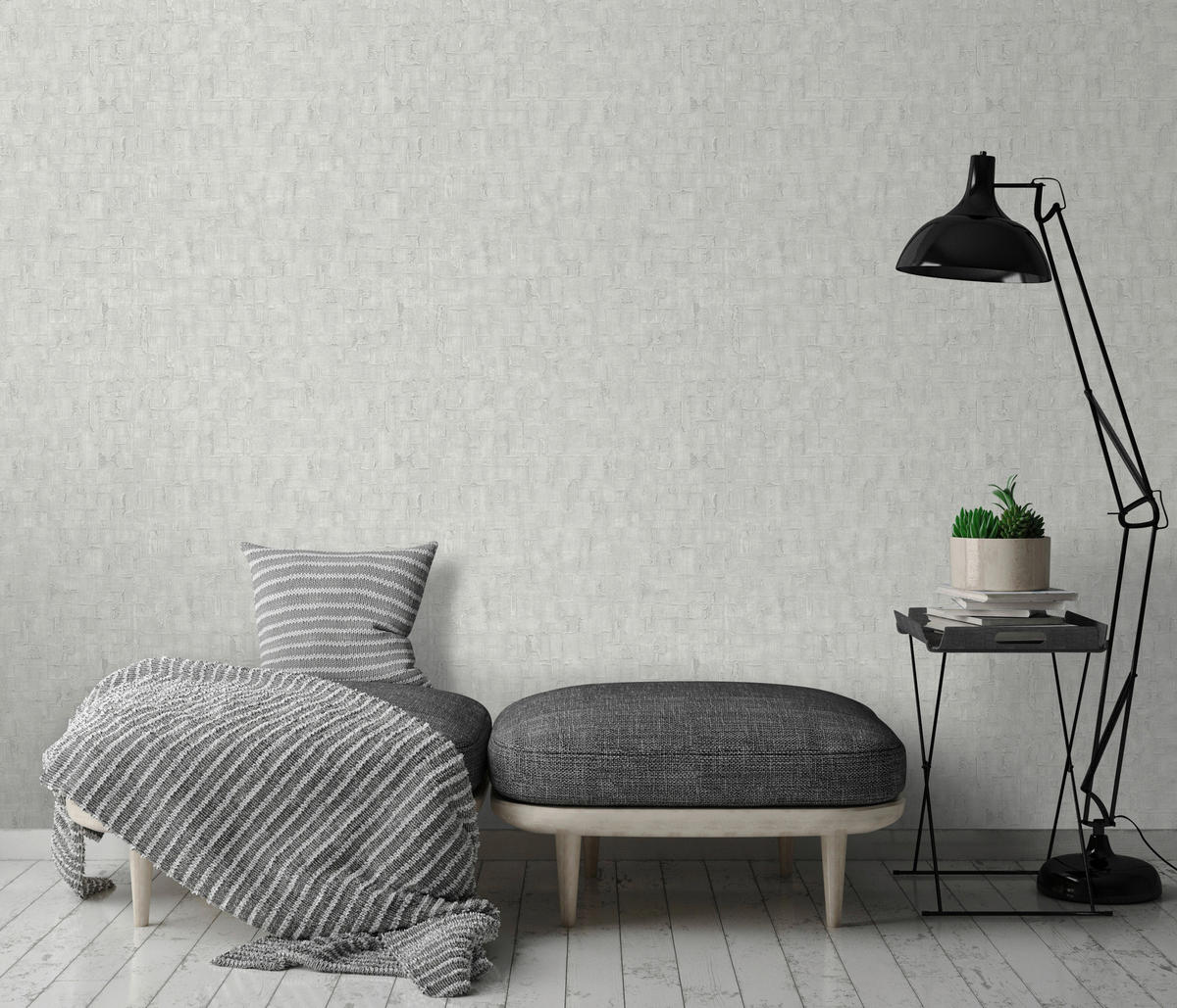 Erismann Vliestapete grau silber B/L: ca. 53x1005 cm Vliestapete_10260-31 - silber/grau (53,00/1005,00cm) - Erismann