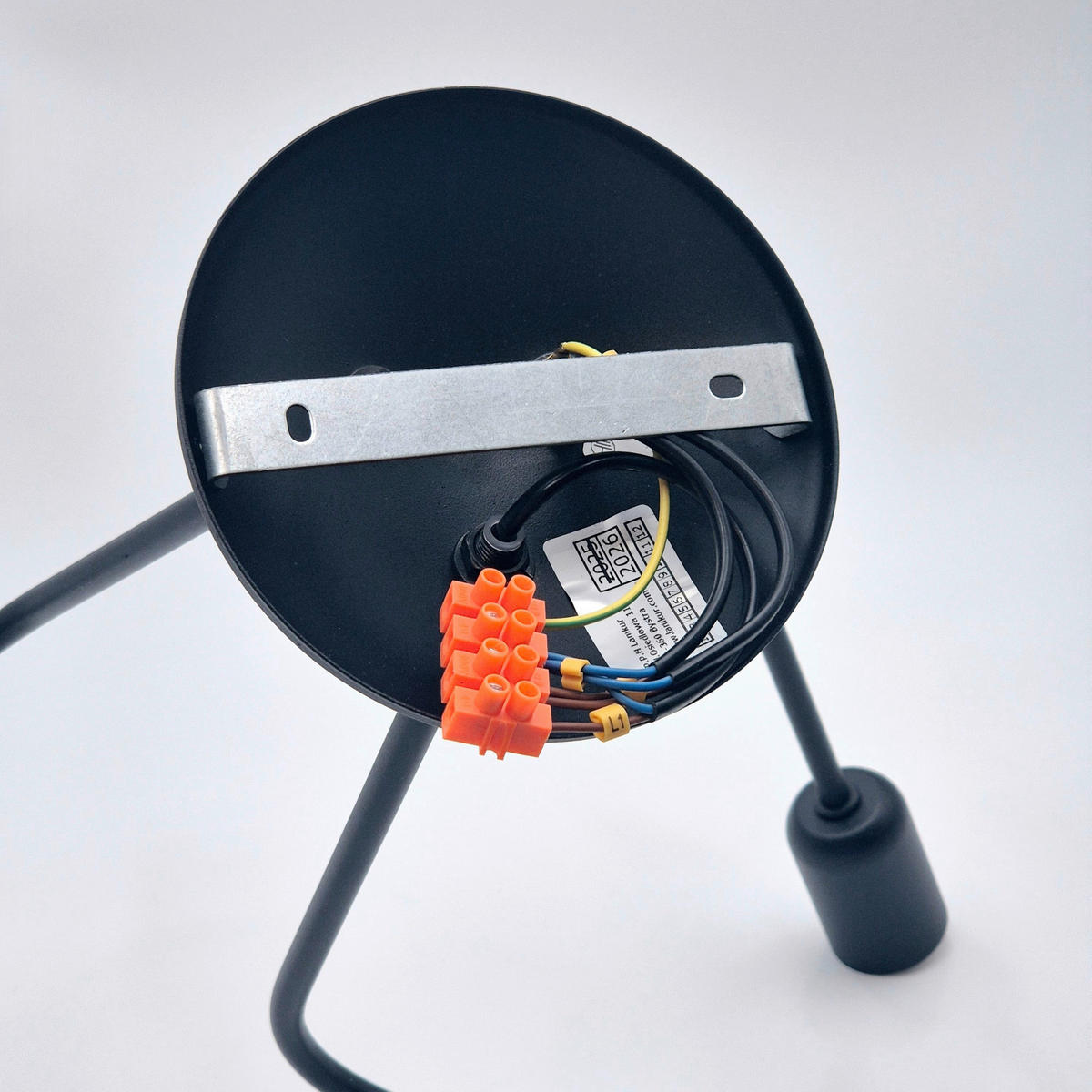 Lamkur Kronleuchter schwarz Stahl B/H/L: ca. 39x54x54 cm E27 3 Brennstellen Lizzy - schwarz (54,00/39,00/54,00cm) - Lamkur