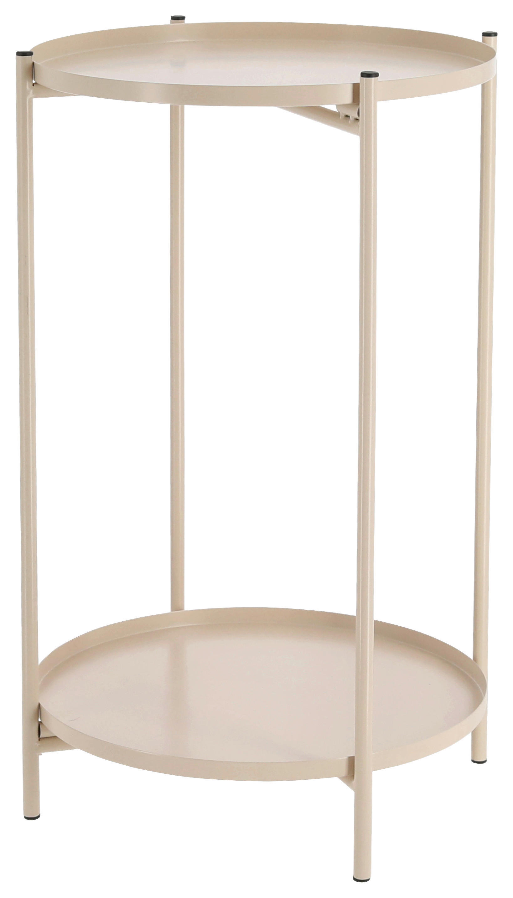 cepewa Beistelltisch taupe Eisen B/H/T: ca. 28x48x28 cm Beistelltisch_rund - taupe (28,00/48,00/28,00cm) - cepewa