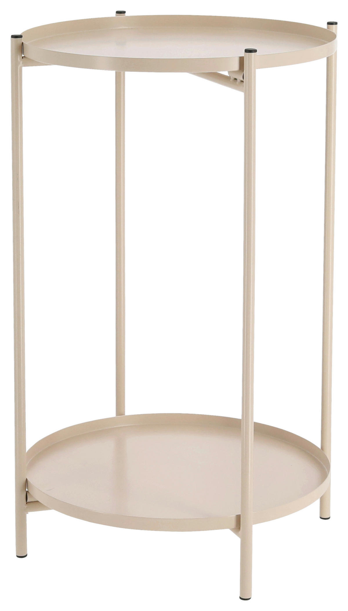 cepewa Beistelltisch taupe Eisen B/H/T: ca. 28x48x28 cm Beistelltisch_rund - taupe (28,00/48,00/28,00cm) - cepewa