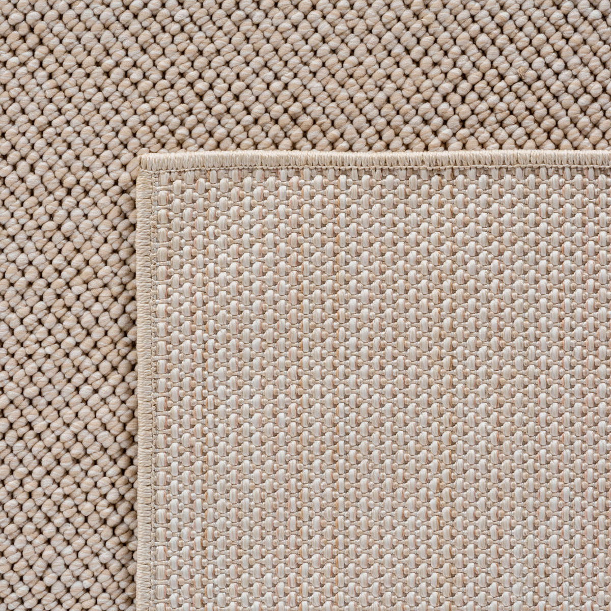 Ayyildiz Kurzflorteppich HELIX beige B/H/L: ca. 120x0,7x170 cm HELIX - beige (170,00/120,00/0,70cm) - Ayyildiz