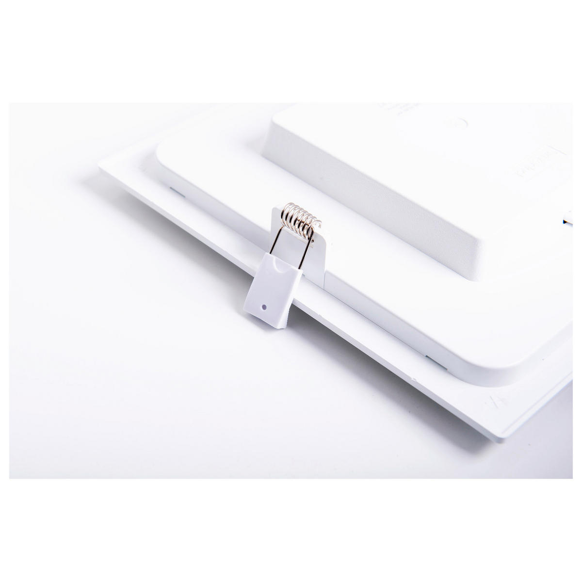 Näve Leuchten LED-Ein-/Aufbauleuchte weiß Kunststoff Metall B/H/T: ca. 22,7x3,5x22,7 cm KOMPLEX - weiß (22,70/3,50/22,70cm) - Näve Leuchten