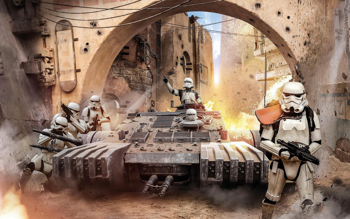 Komar Fototapete Star Wars Tanktrooper B/L: ca. 400x250 cm Star Wars Tanktrooper - (400,00/250,00cm) - Komar