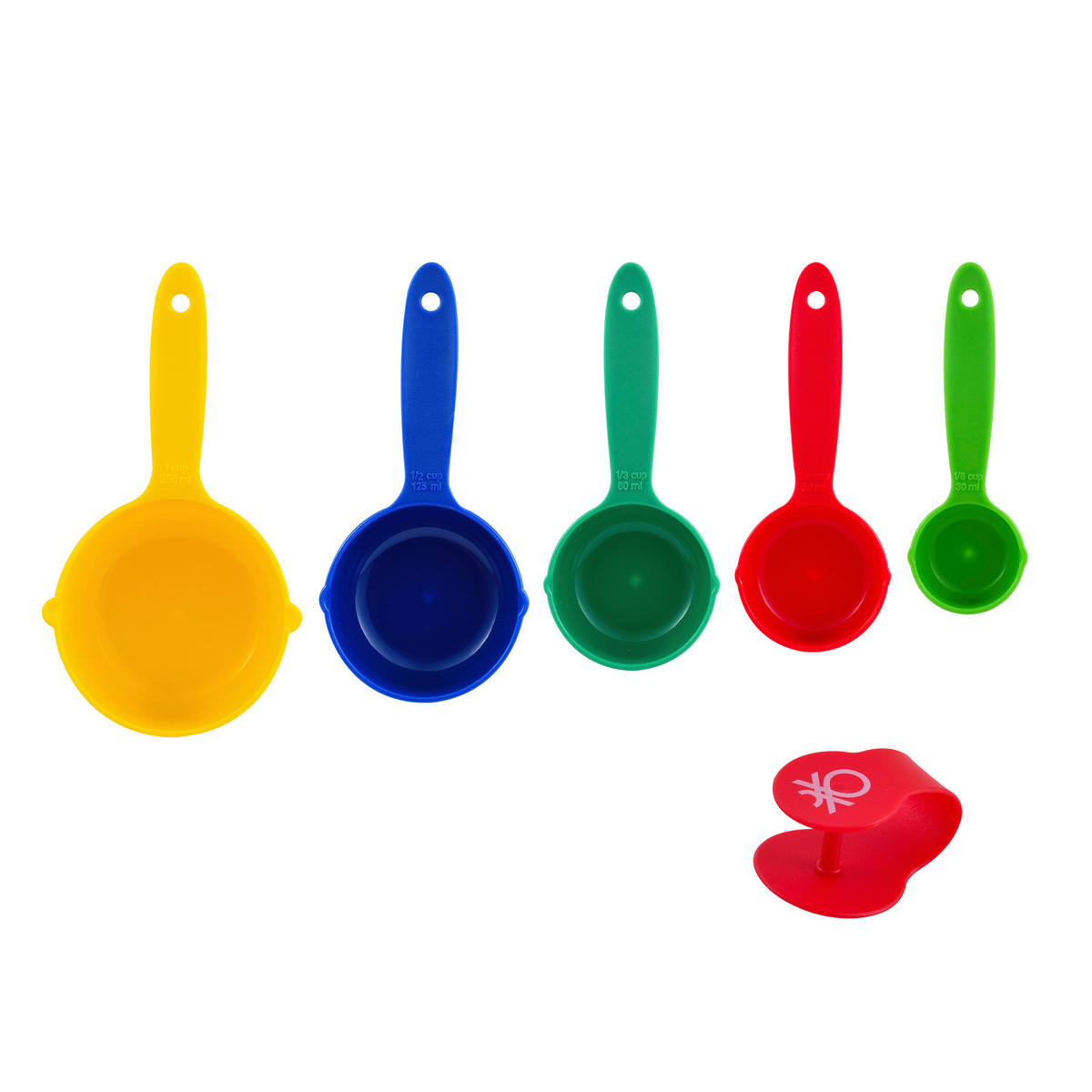 BENETTON Küchenhelferset Rainbow transparent Glas Rainbow - bunt/transparent - BENETTON