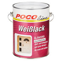 POCOline Weißlack weiß glänzend ca. 2,5 l Weißlack 2,5l (LH) - weiß (2,50l) - POCOline