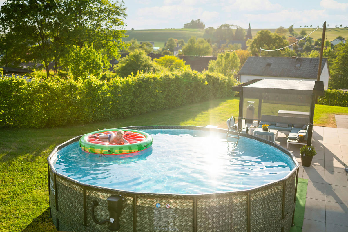 Summer Waves Poolset Elite H/D: ca. 132x549 cm Elite - grau (549,00/132,00cm) - Summer Waves