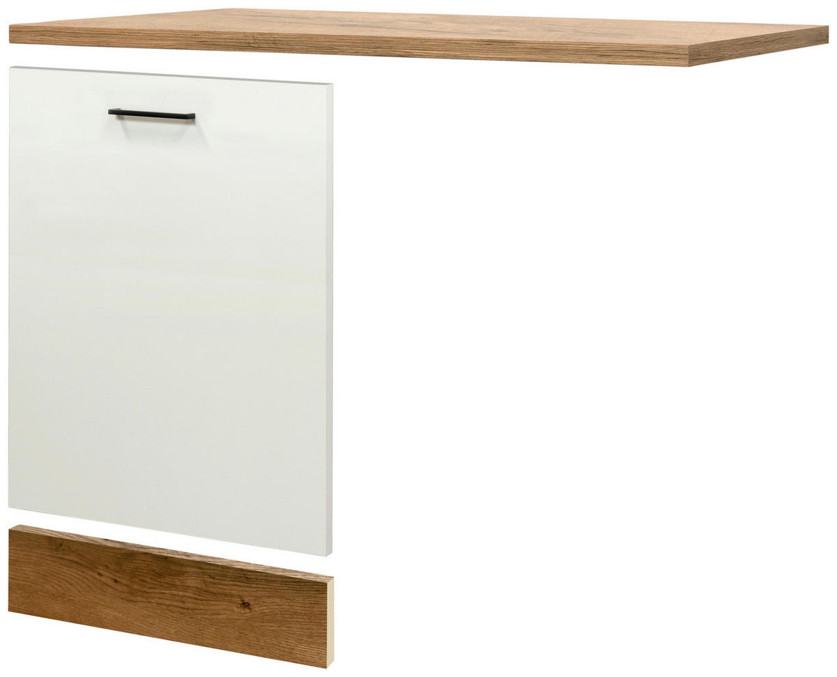 Geschirrspüler- Frontset Avila Magnolie matt B/H/T: ca. 110x85x60 cm Avila - schwarz/Magnolie (110,00/85,00/60,00cm) - Flex-Well