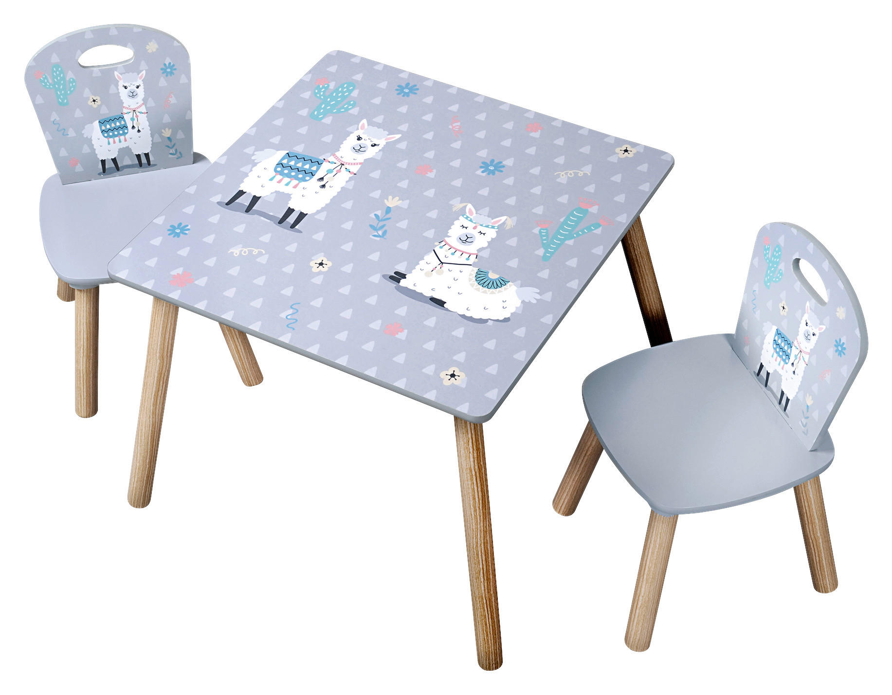 Kesper Kindertisch mit zwei Stühlen multicolor Spanplatte Kindertisch_mit_2_Stühlen - multicolor - Kesper