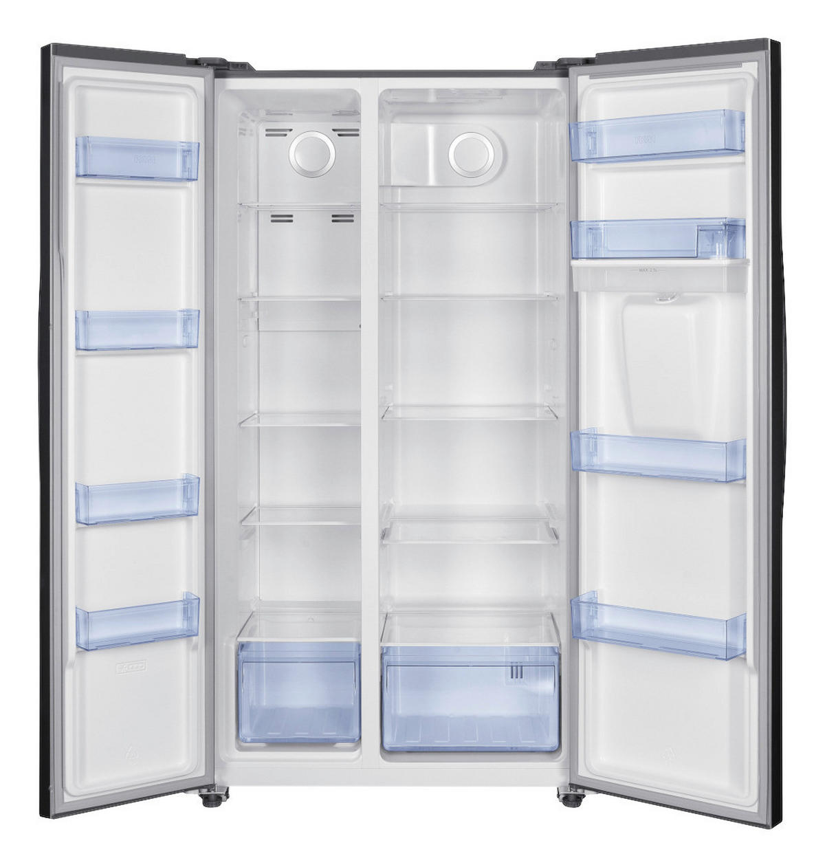 PKM Side-by-Side SBS505DNFWDDIX silber B/H/T: ca. 90x177x66 cm Side-by-Side SBS505DNFWDDIX - silber (90,00/177,00/66,00cm) - PKM