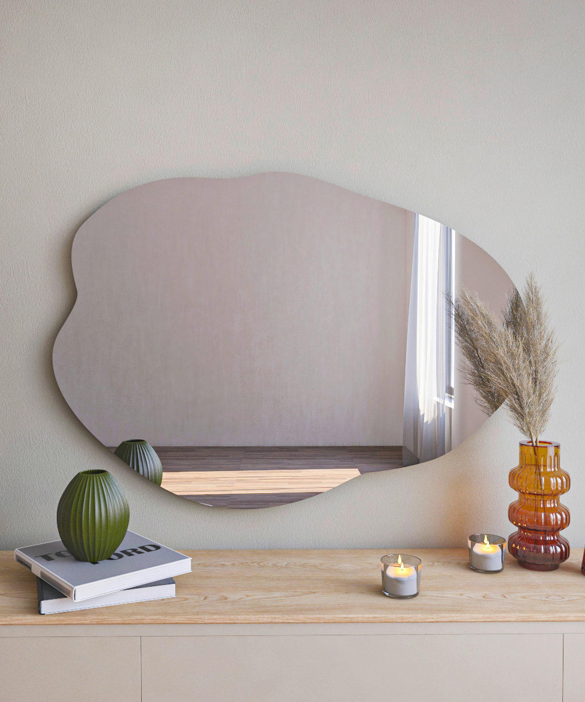Wandspiegel Oho transparent Spanplatte B/H/T: ca. 60x85x3,5 cm Oho - transparent (60,00/85,00/3,50cm) - moebel17