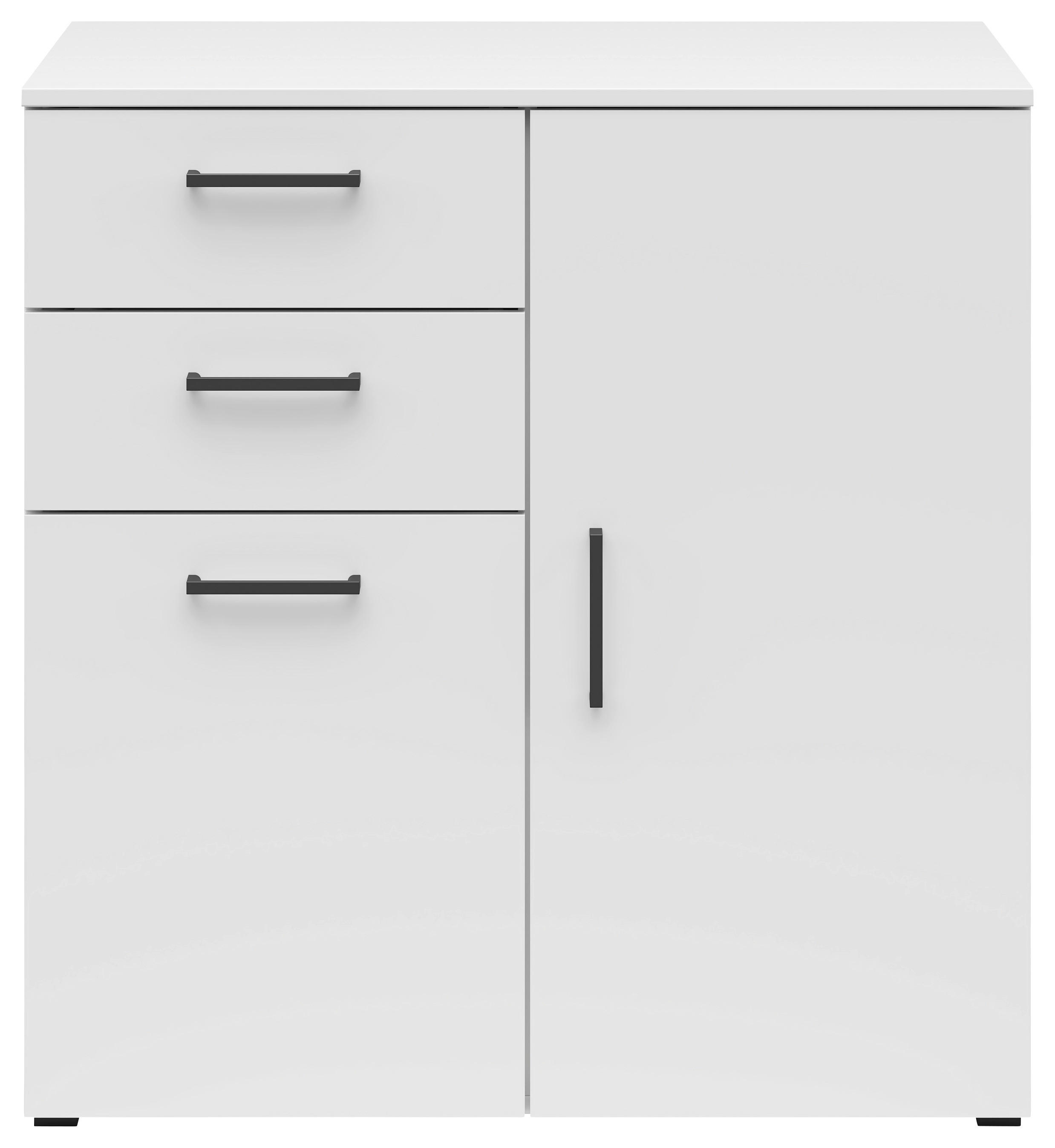 Kommode Multi-Stauraum Typ 27 weiß B/H/T: ca. 80x83x52 cm Multi-Stauraum Typ 27 - weiß (80,00/83,00/52,00cm)