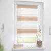 Doppelrollo Duo creme B/L: ca. 60x150 cm Duo - braun/weiß (60,00/150,00cm) - LICHTBLICK