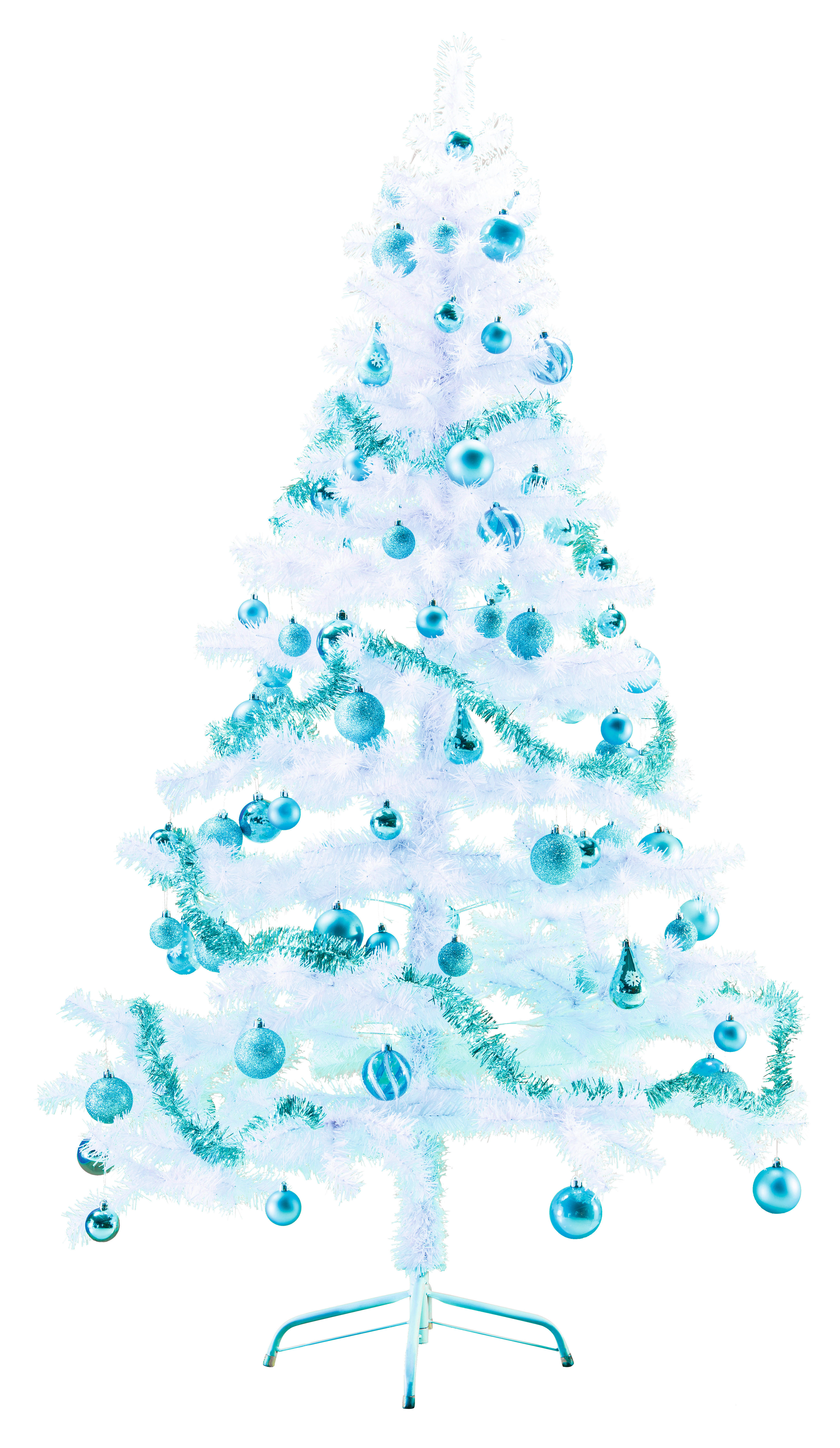 HI Weihnachtsbaum weiß Kunststoff H: ca. 150 cm Weihnachtsbaum 150cm - weiß (150,00cm) - HI
