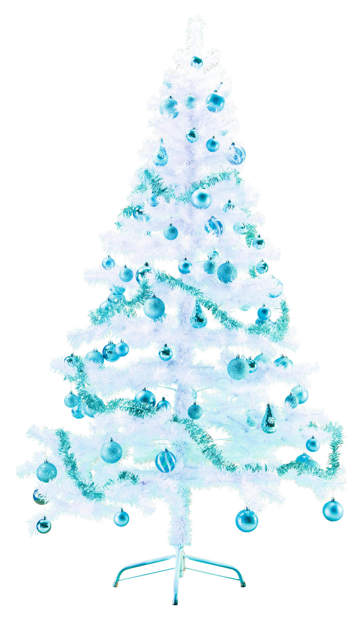 HI Weihnachtsbaum weiß Kunststoff H: ca. 150 cm Weihnachtsbaum 150cm - weiß (150,00cm) - HI
