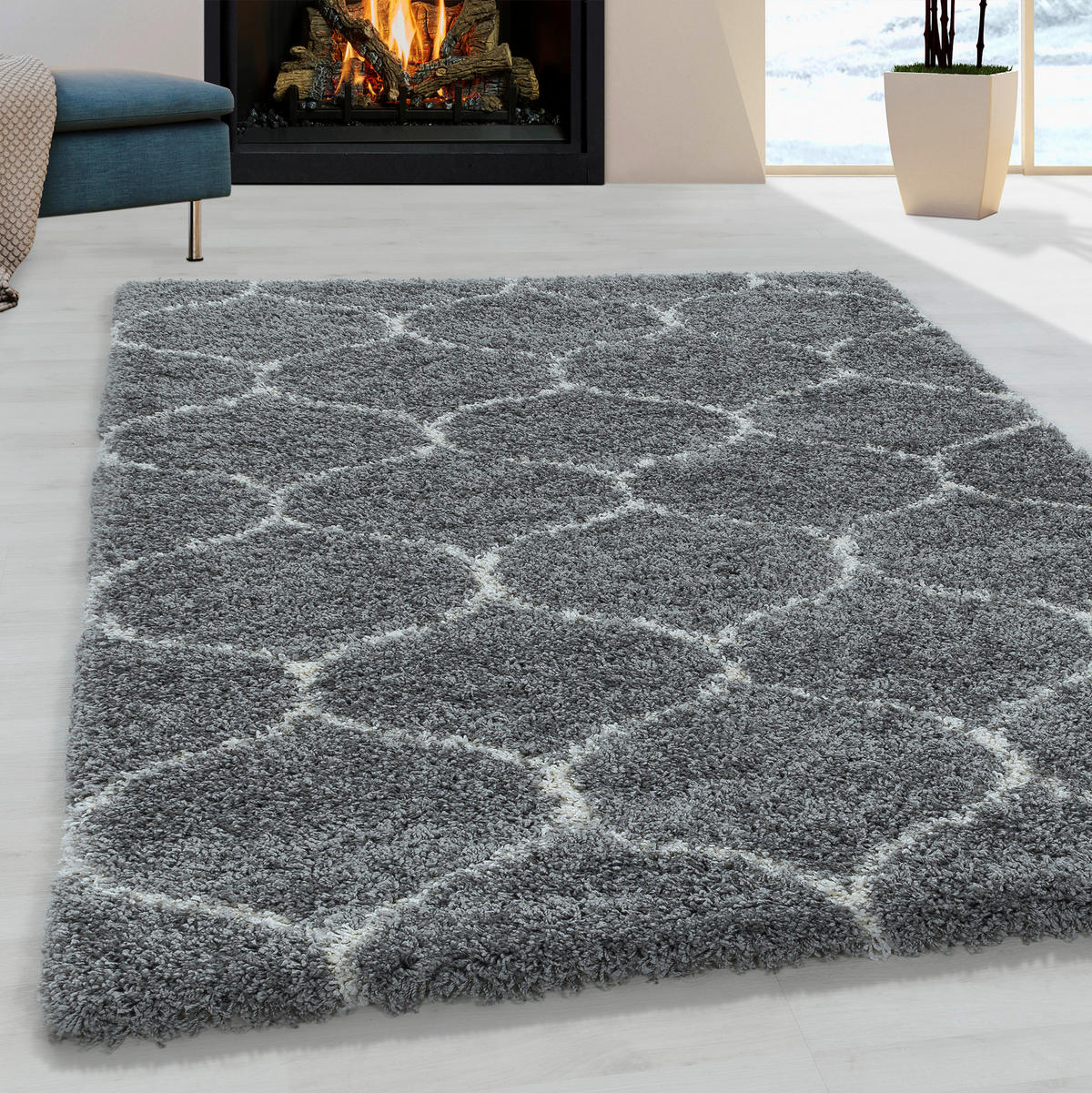Ayyildiz Teppich SALSA grau B/L: ca. 160x230 cm SALSA - grau (160,00/230,00cm) - Ayyildiz