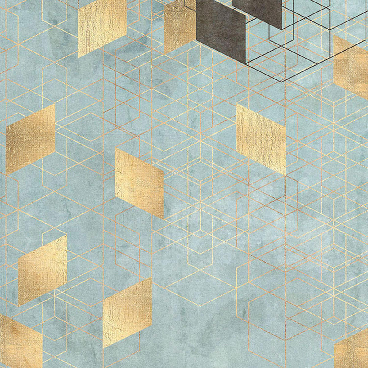 Komar Fototapete Plaqué Or B/L: ca. 200x280 cm Plaqué Or - (200,00/280,00cm) - Komar