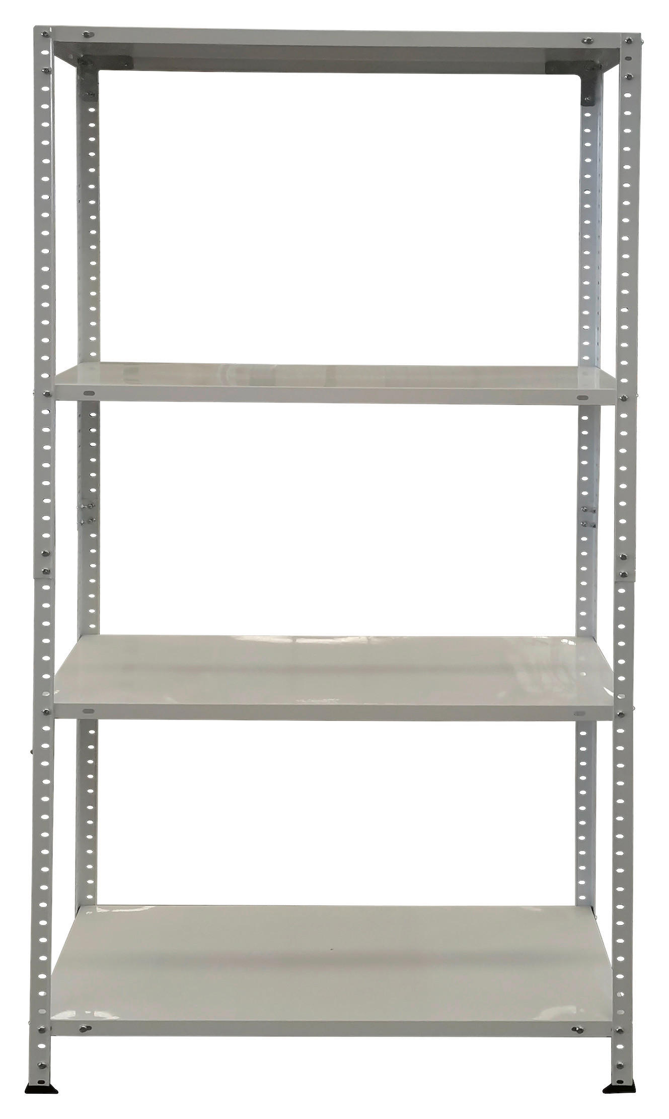 Schwerlaststeckregal weiß B/H/T: ca. 75x150x40 cm Schraubregal 150x75x40cm W - weiß (75,00/150,00/40,00cm)