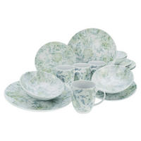 CreaTable Kombiservice Tropical - Serie Home multicolor Porzellan 16 tlg. Tropical - Serie Home - multicolor - CreaTable