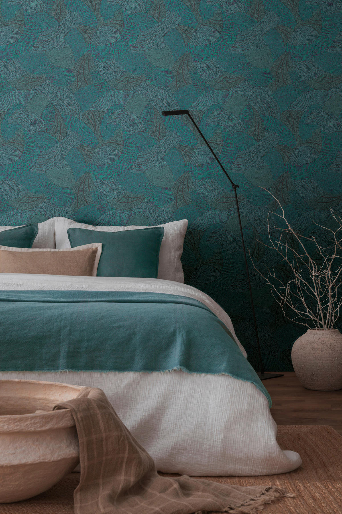 A.S.Création Vliestapete schwarz grün blau B/H/D: ca. 53x1005x9,2 cm Vliestapete - blau/schwarz (9,20/1005,00cm) - A.S.Creation