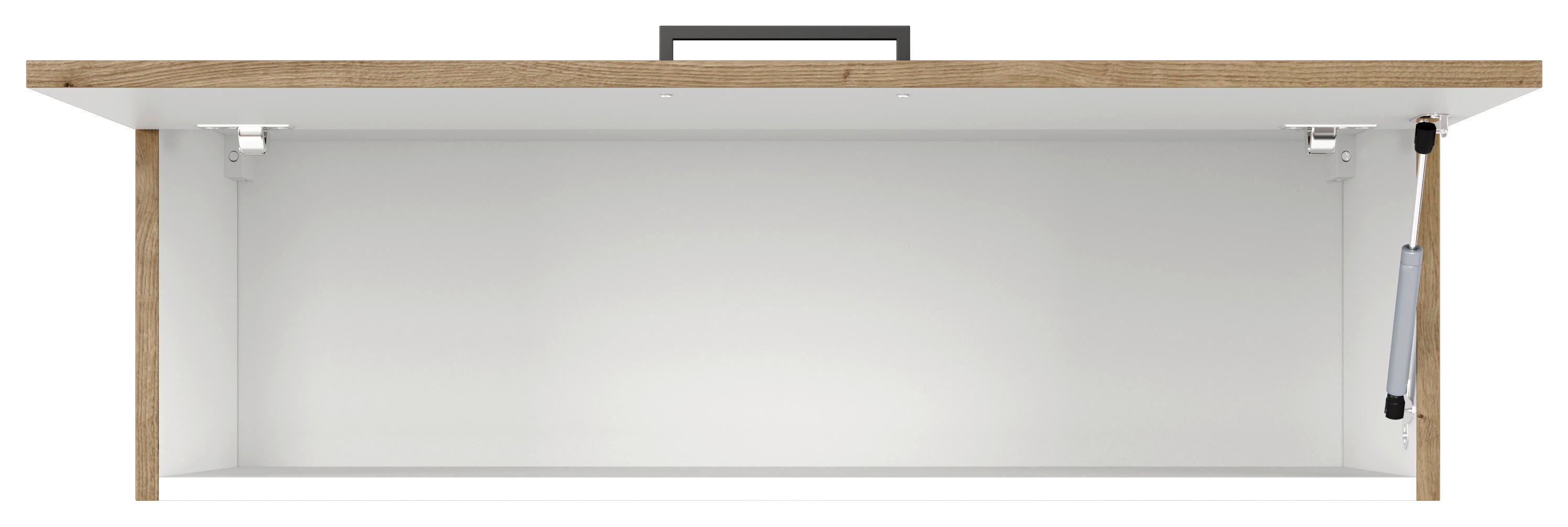 Flex-Well Hängeschrank Cara grün B/H/T: ca. 100x32x32 cm Cara - Eiche/schwarz (100,00/32,00/32,00cm) - Flex-Well