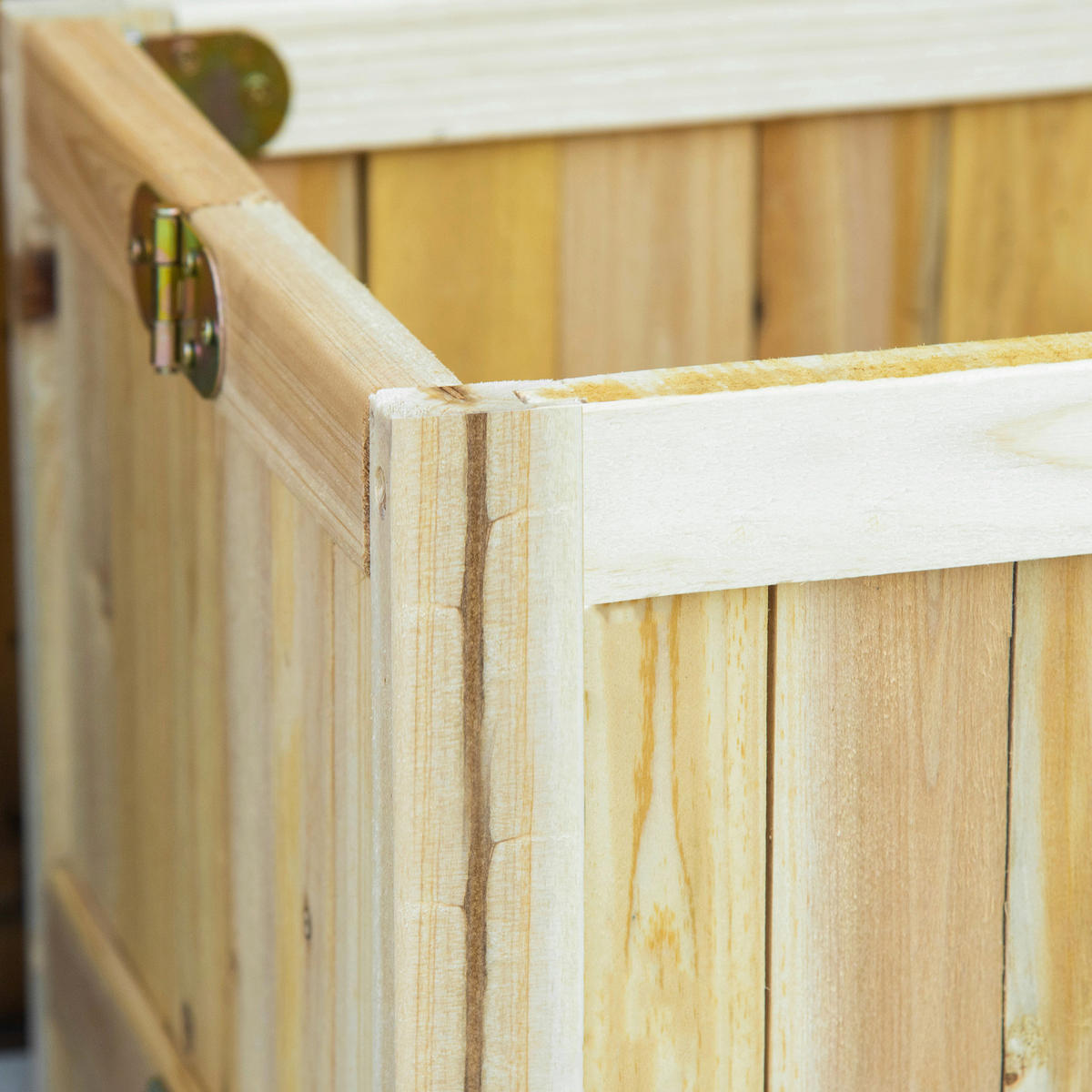 Outsunny Hochbeet natur B/H/L: ca. 30x25x70 cm Hochbeet - natur (70,00/30,00/25,00cm) - Outsunny