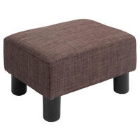 HOMCOM Hocker braun B/H/L: ca. 30x40x24 cm Fußhocker - braun (24,00/30,00/40,00cm) - HOMCOM
