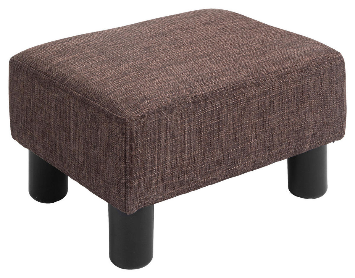 HOMCOM Hocker braun B/H/L: ca. 30x40x24 cm Fußhocker - braun (24,00/30,00/40,00cm) - HOMCOM