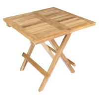 VCM Gartentisch braun Holz B/H/L: ca. 50x50x50 cm Gartentisch - braun (50,00/50,00/50,00cm) - VCM