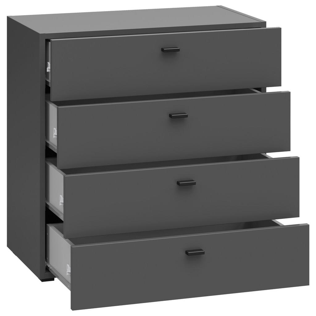 Thumbnail - Schubkastenkommode System 64 anthrazit matt B/H/T: ca. 64x64x35 cm