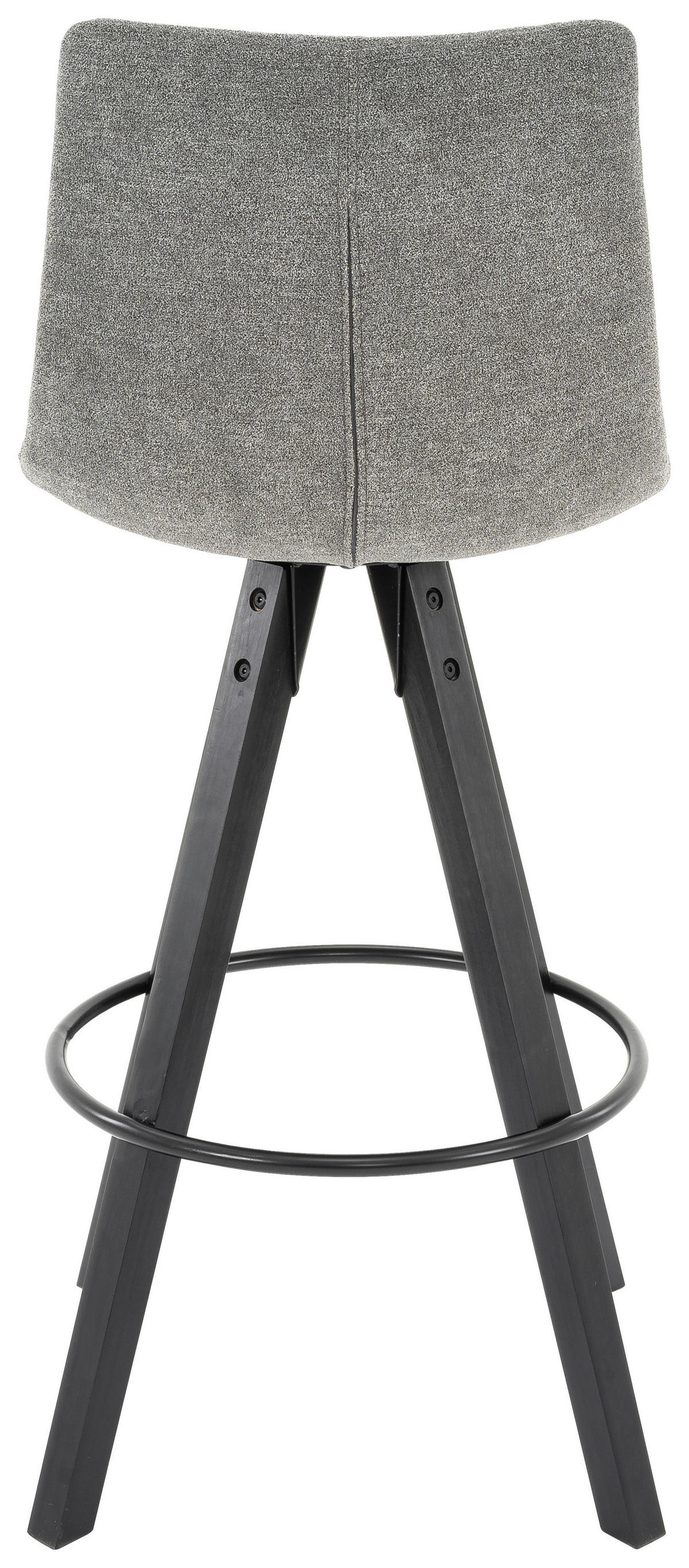 Barhocker FM grau schwarz Microfaser Holz B/H/T: ca. 45x104x54 cm FM - schwarz/grau (45,00/104,00/54,00cm)