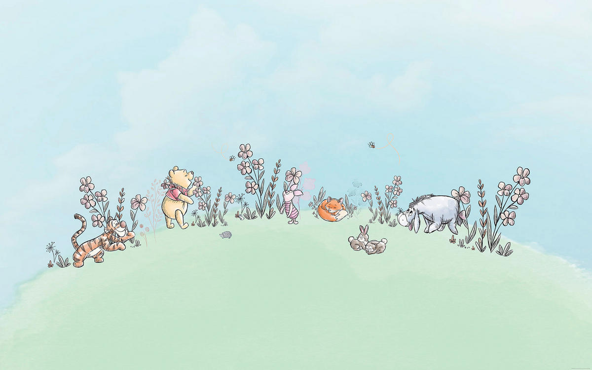 Komar Fototapete Winnie the Pooh Curious Minds B/L: ca. 400x250 cm Winnie the Pooh Curious Minds - (400,00/250,00cm) - Komar