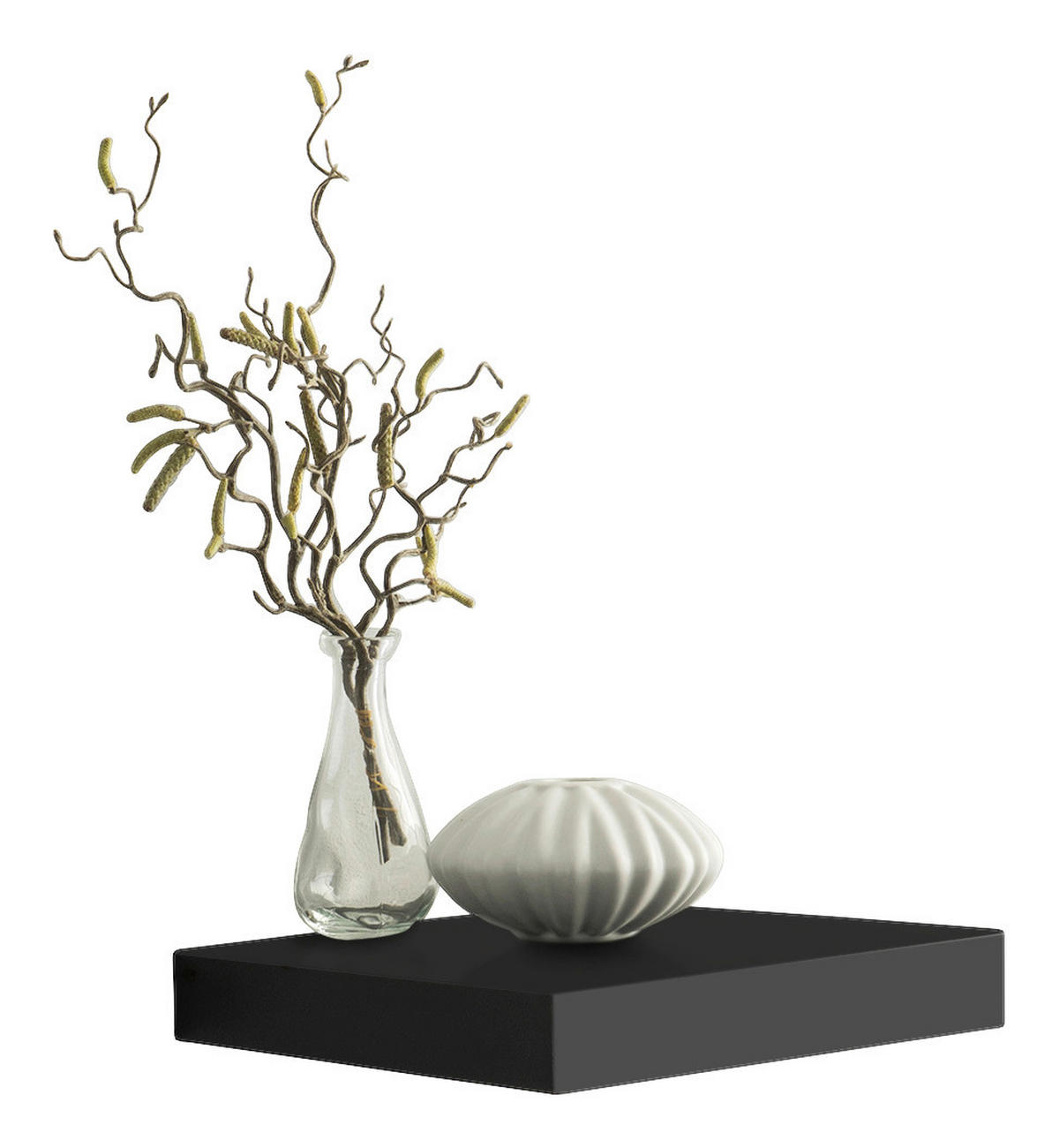 Wandboard Shelvy 23 schwarz B/H/T: ca. 24x4x24 cm Shelvy 23 - schwarz (24,00/4,00/24,00cm)