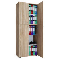 Büroschrank Lona XXL Eiche Sonoma Nachbildung weiß B/H/T: ca. 70x183x39 cm Lona XXL - Eiche/weiß (70,00/183,00/39,00cm) - VCM Möbel
