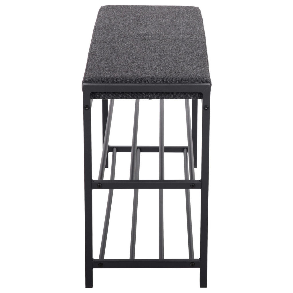 Thumbnail - Schuhregal Janne schwarz Metall B/H/T: ca. 90x50x30 cm