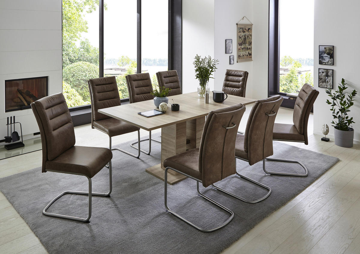 Esstisch HELENA II Eiche Sonoma Nachbildung B/H/T: ca. 140x76x90 cm HELENA II - Eiche (140,00/76,00/90,00cm) - Hela