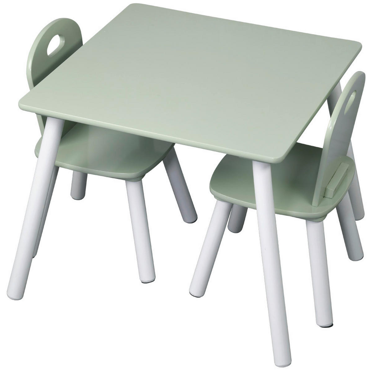 Kesper Kindertisch mit 2 Stühlen mint Spanplatte B/H/L: ca. 55x45x55 cm Kindertisch_mit_2_Stühlen - mint (55,00/55,00/45,00cm) - Kesper