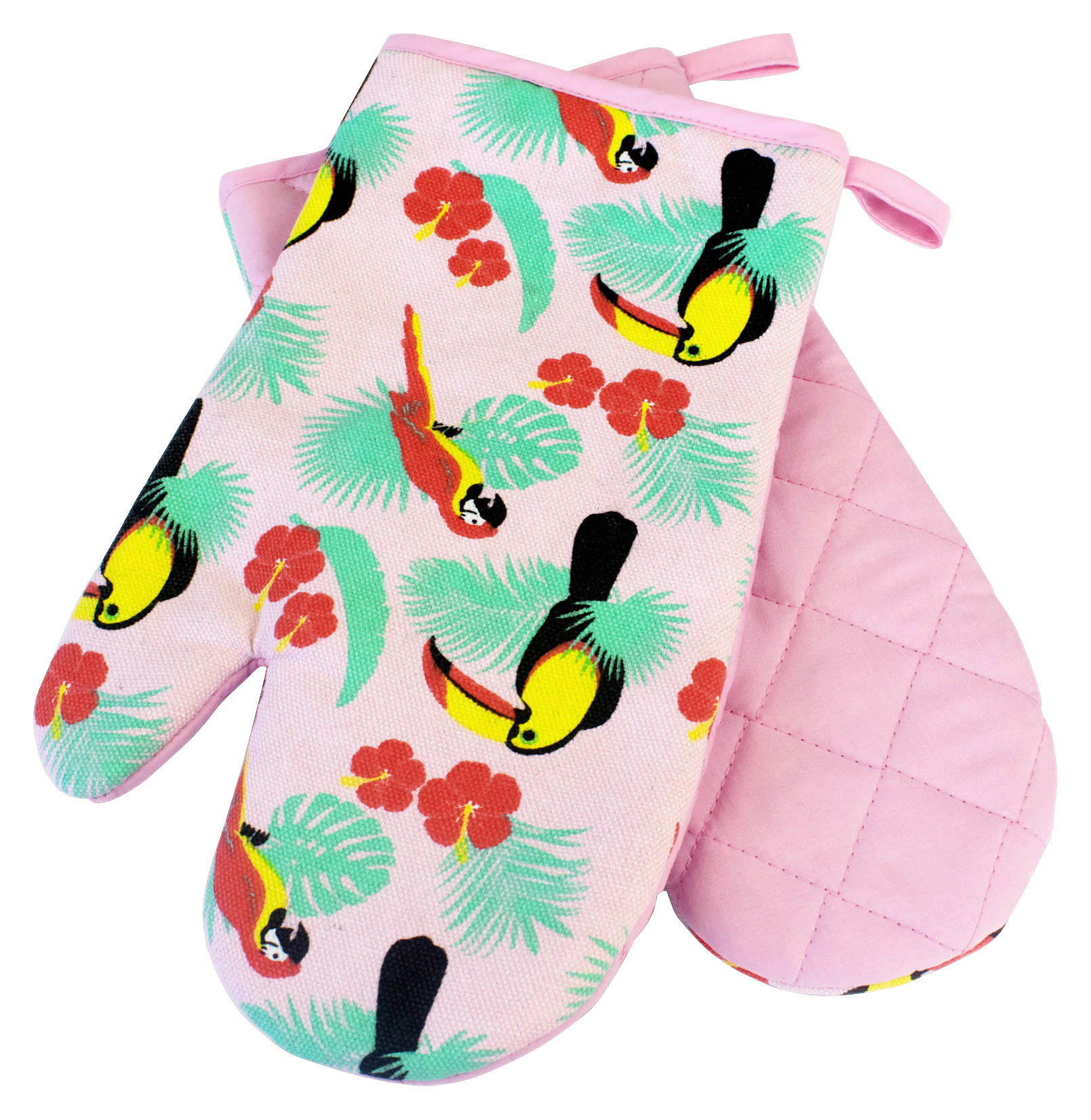 Küchenzubehör Ofenhandschuhe-Paar_Tukan - bunt (17,00/29,00cm)
