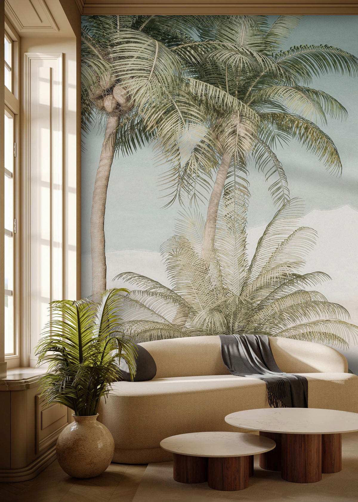 Komar Fototapete Palm Oasis B/L: ca. 200x280 cm Palm Oasis - (200,00/280,00cm) - Komar