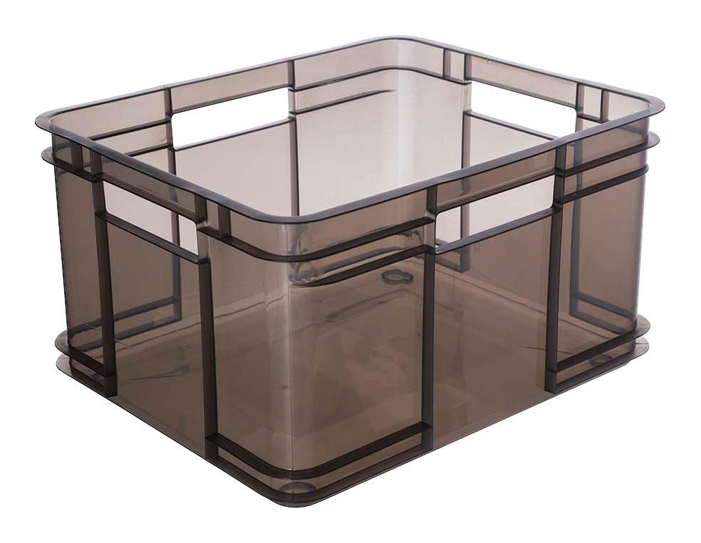 keeeper Aufbewahrungsbox Bruno XL grau B/H/L: ca. 35x24x43 cm Bruno XL - transparent/grau (43,00/35,00/24,00cm) - keeeper