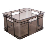 keeeper Aufbewahrungsbox Bruno XL grau B/H/L: ca. 35x24x43 cm Bruno XL - transparent/grau (43,00/35,00/24,00cm) - keeeper